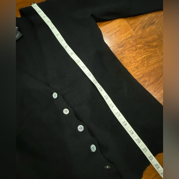 C by Bloomingdale’s Womens Cashmere High Low V Neck Cardigan Exclusive Size L - Picture 5 of 15